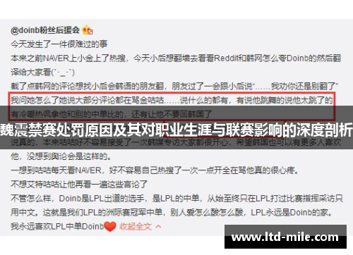 魏震禁赛处罚原因及其对职业生涯与联赛影响的深度剖析