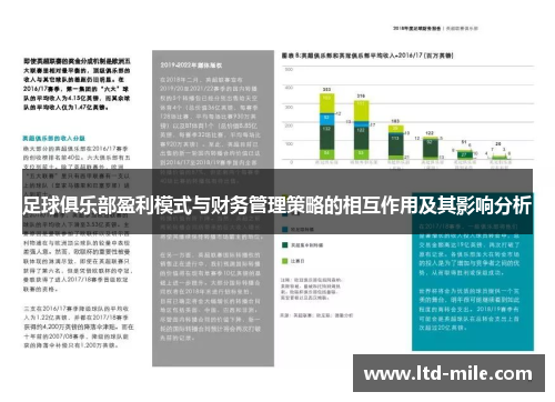 足球俱乐部盈利模式与财务管理策略的相互作用及其影响分析